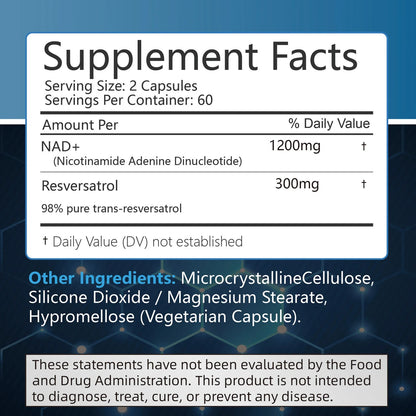 NAD+ 1500 Resveratrol